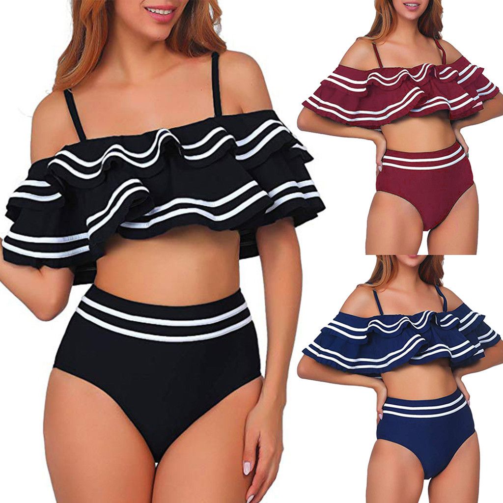 high waist swimming costume
