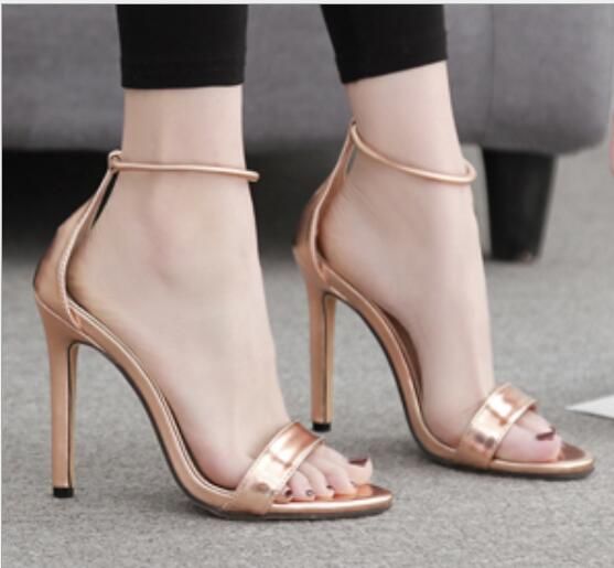 sandalias verao 2019 salto alto