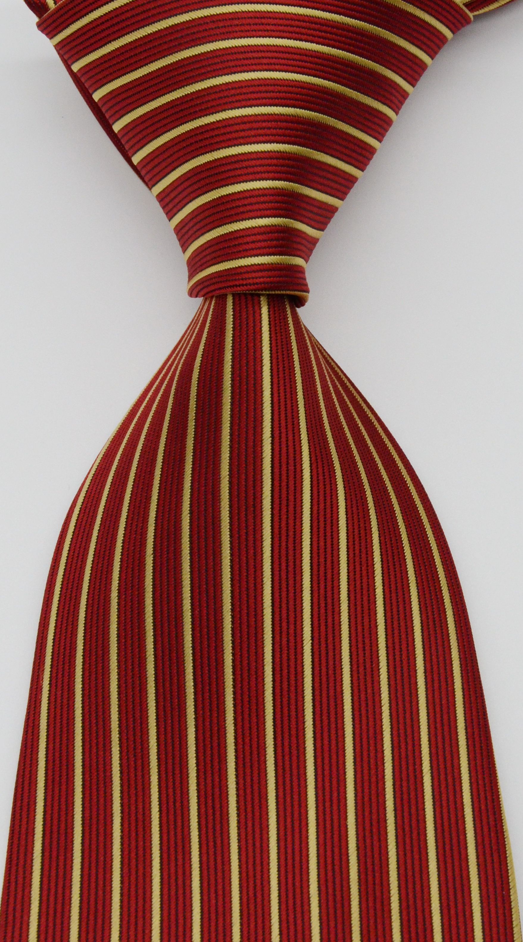 New Classic Stripes Gray Beige Gold JACQUARD WOVEN 100/% Silk Men/'s Tie Necktie