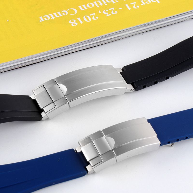 ST9 Glide Lock High Quality Watch Bands Rubber Buckle Clasp Stainless Steel  16*9mm Gold Silver Rosegold For Submarine Watch Oyster N Watch From  Yqwatch119425, $19.29 | DHgate.Com