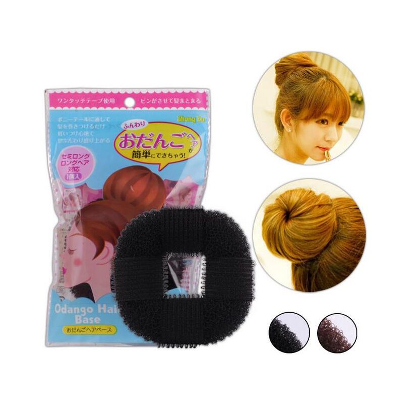 Stick Girls Hair Bun Donut Synthetic Scrunchie Bun Cover Cage Wrap