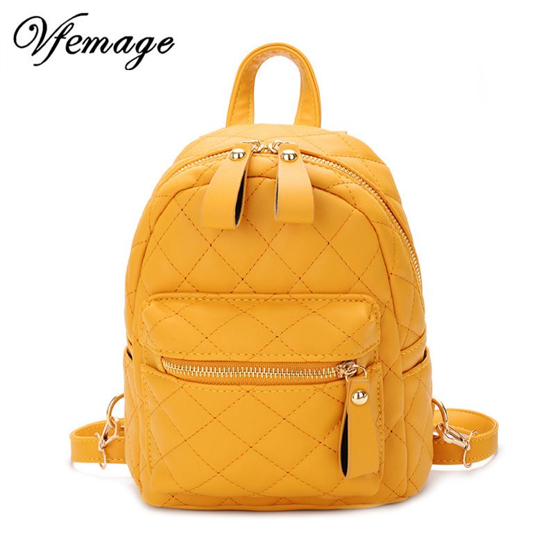 yellow small backpack