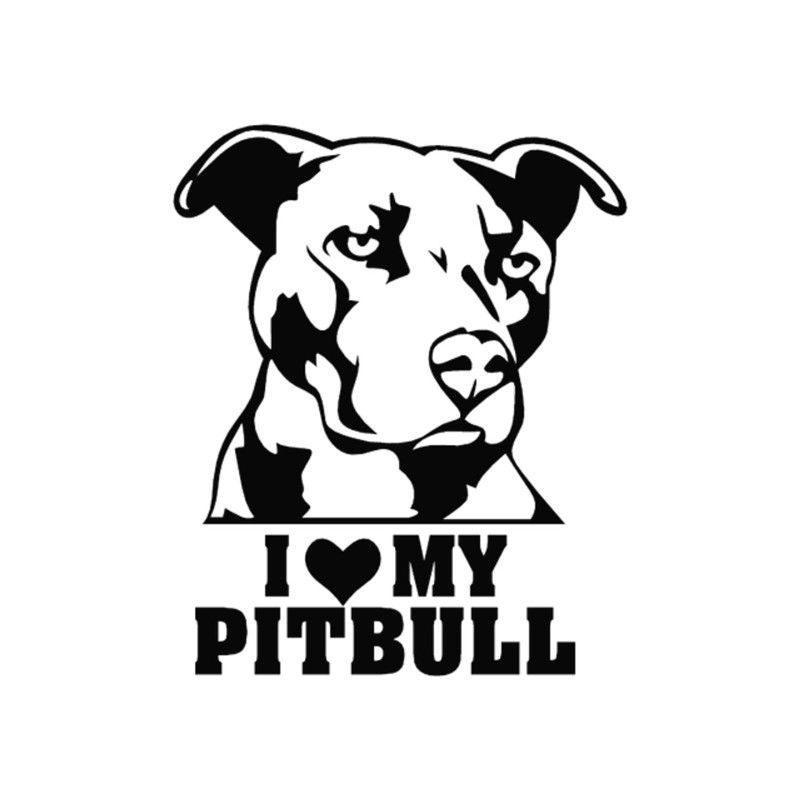 Pit bull Vinyl Decal Window Sticker