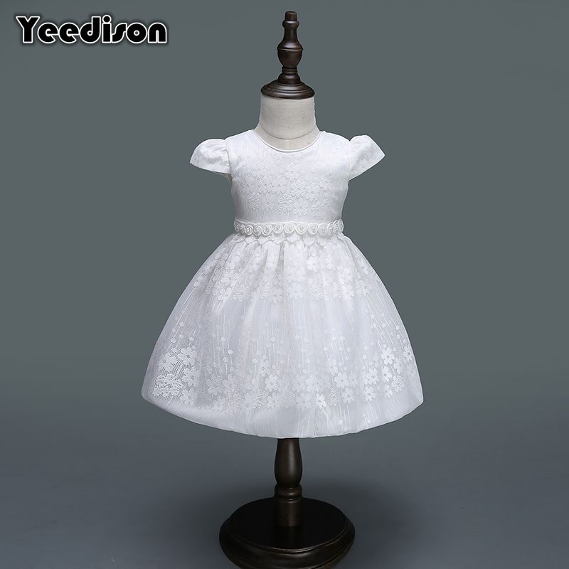 newborn white christening dress