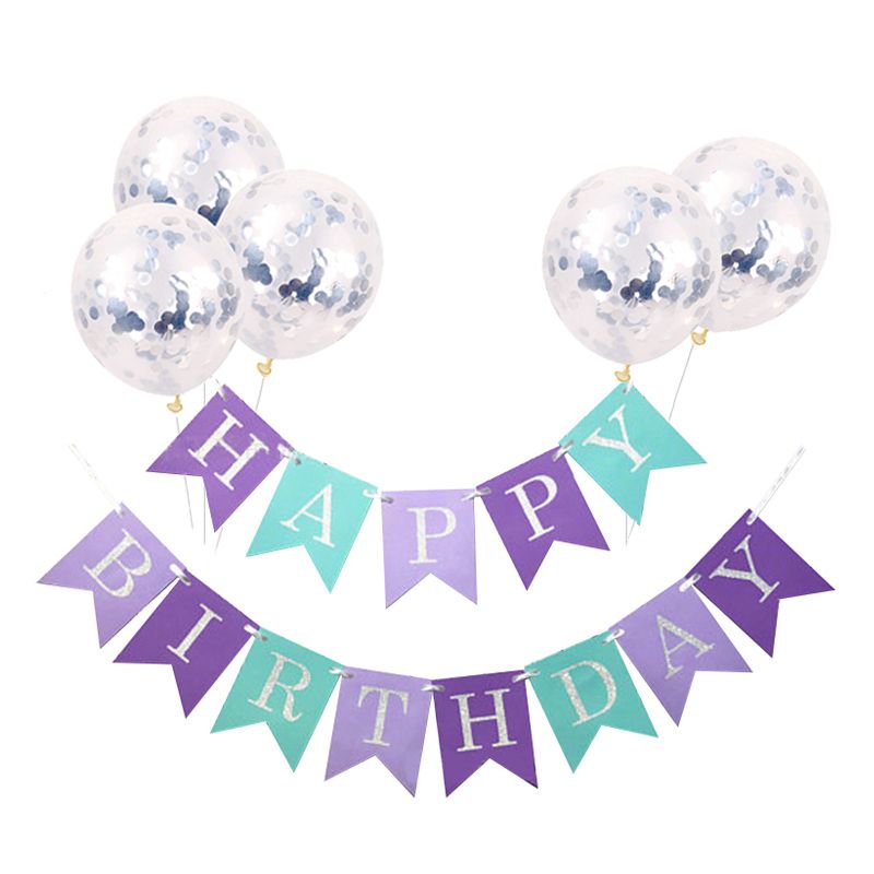 Diy Happy Birthday Party Decorations 12inch Confetti Balloons Kids