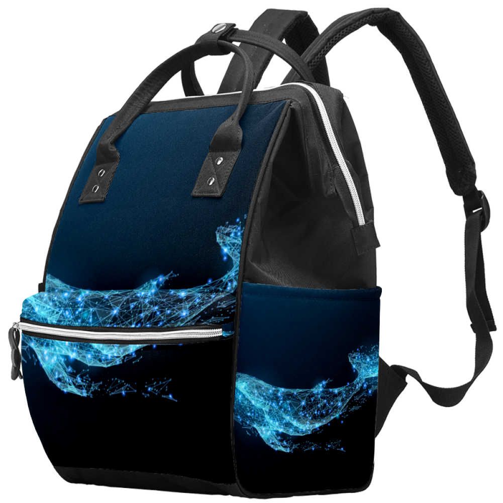 Acheter Creatif Et Sac A Dos Personnalise Baleine Voyage Multi Fonctionnelle Un Grand Bebe De Capacite Sac A Langer Pour Les Femmes Enceintes De Voyage Simples Sac A Dos De 35 42
