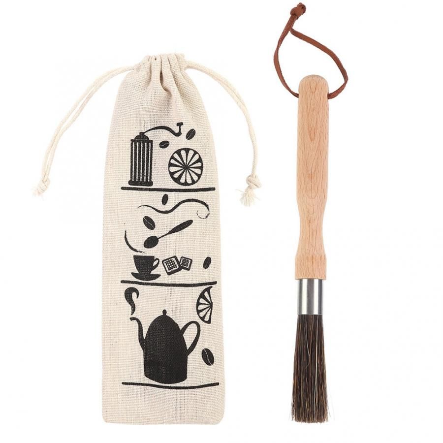2020 Coffee Grinder Powder Cleaning Brush With Wood Handle ...
