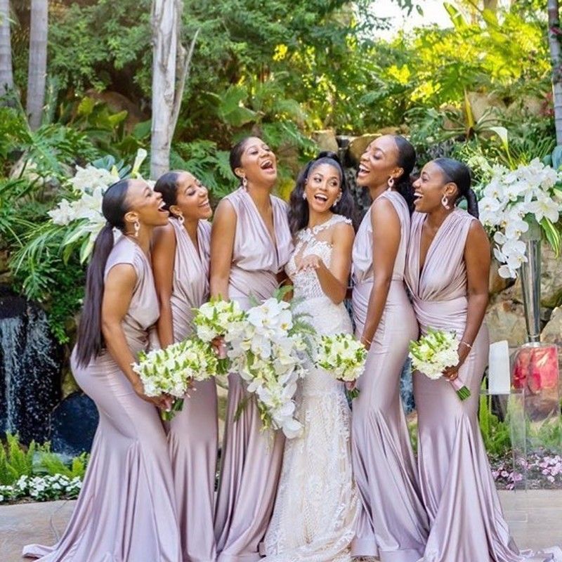 deep lavender bridesmaid dresses