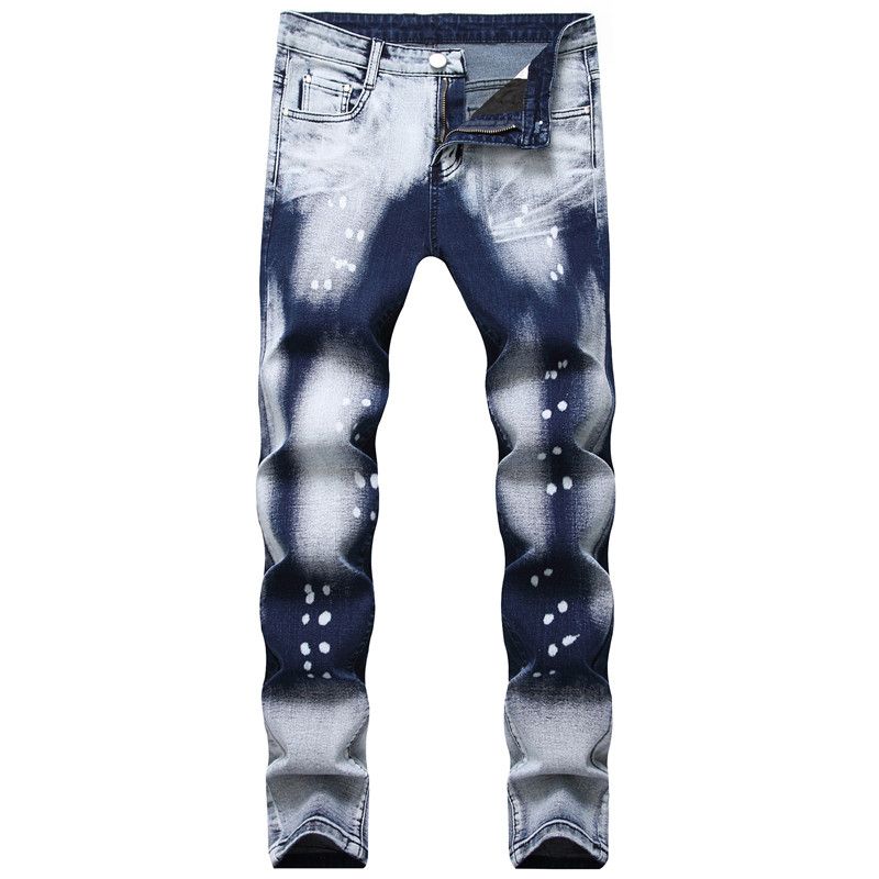 Compra Moruancle Fahsion Hombres Pintados Pantalones Denim Denim HI Street  Impreso Pantalón Pantalones Jeans Pantalones Para Hombre HI Streetwear Plus  Tamaño 28 40 Barato | Entrega Rápida Y Calidad | Es.Dhgate