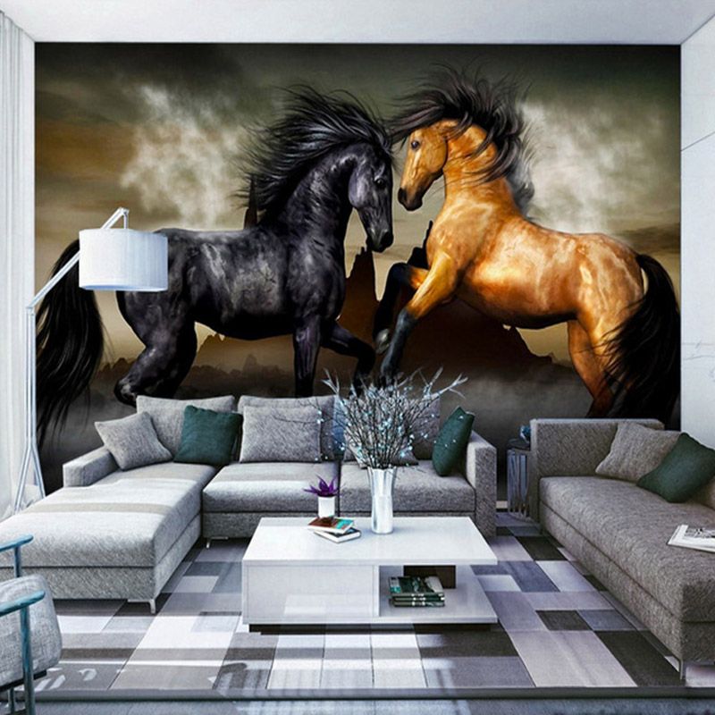 Dropship High Quality Custom Photo Wallpaper Horse Living Room Sofa Bedroom Background Flash Silver Cloth Wall Dropship High Quality Custom Photo Wallpaper Horse Living Room Sofa Bedroom Background Flash Silver Cloth Wall