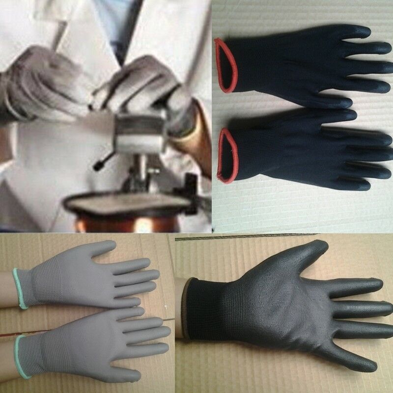 M,L,XL qty lot High air permeability Men/'s Polyurethane Coated Work Gloves