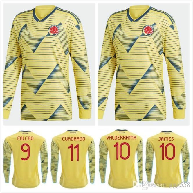 colombia soccer jersey long sleeve