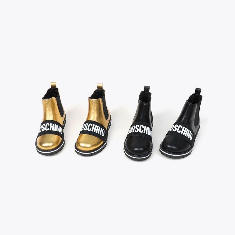 black and gold kids shoes