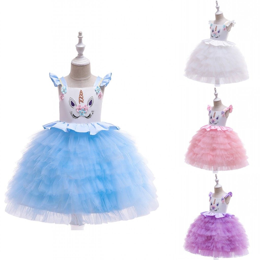 unicorn flower girl dress