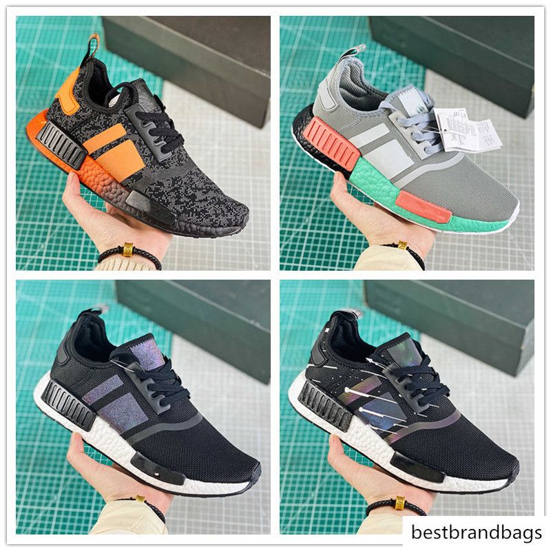 nmd preto e laranja