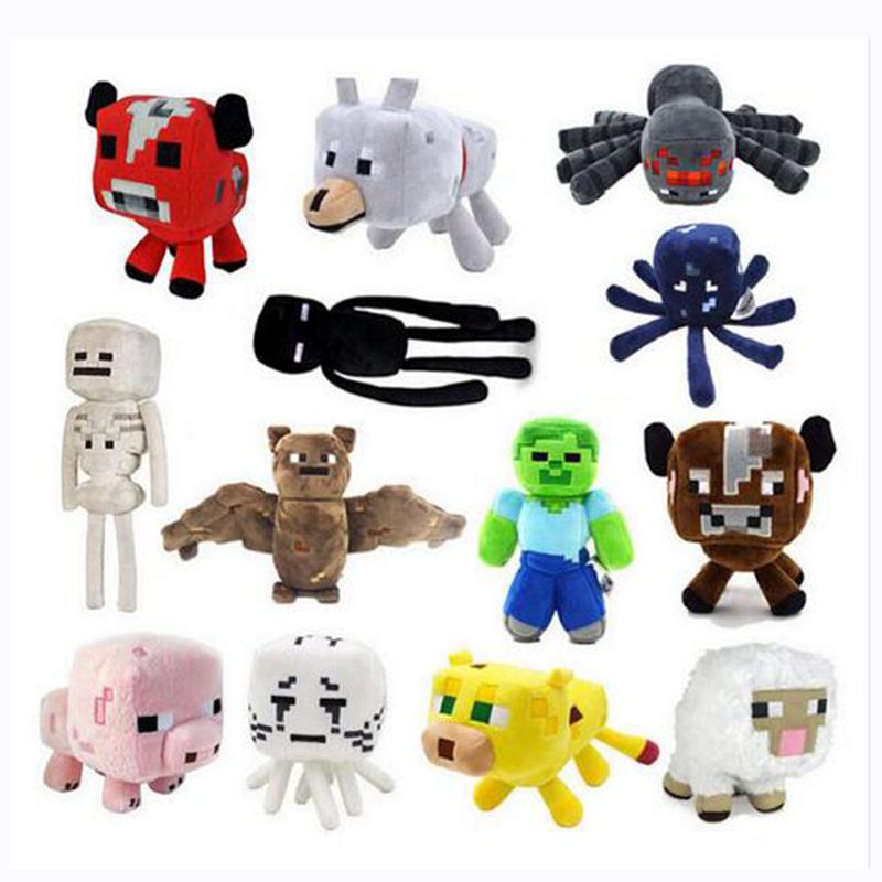 Compre Peluches Creeper Enderman Wolf Steve Zombie Spider Sketelon Ghost Doll Estilos Calientes Peluches De Peluche Para Niños Juguetes Para Bebés Regalo Presente A 4,67 € Del Cfun7915 | DHgate.Com