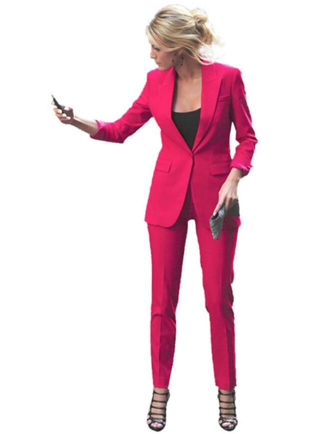 Fuchsia suit womens Clearance