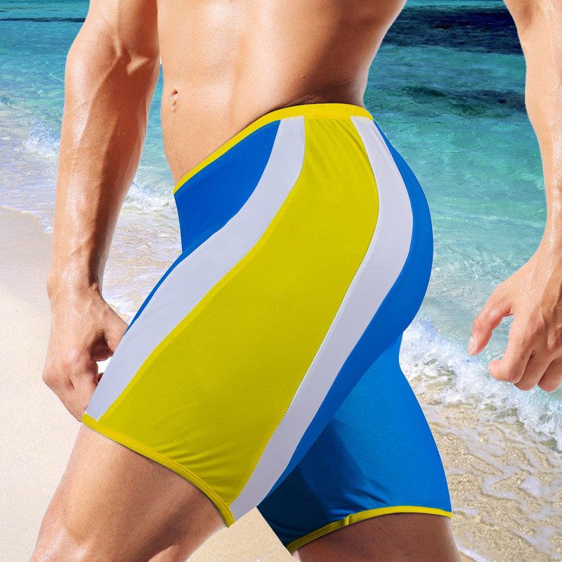 mens yellow bathing suit
