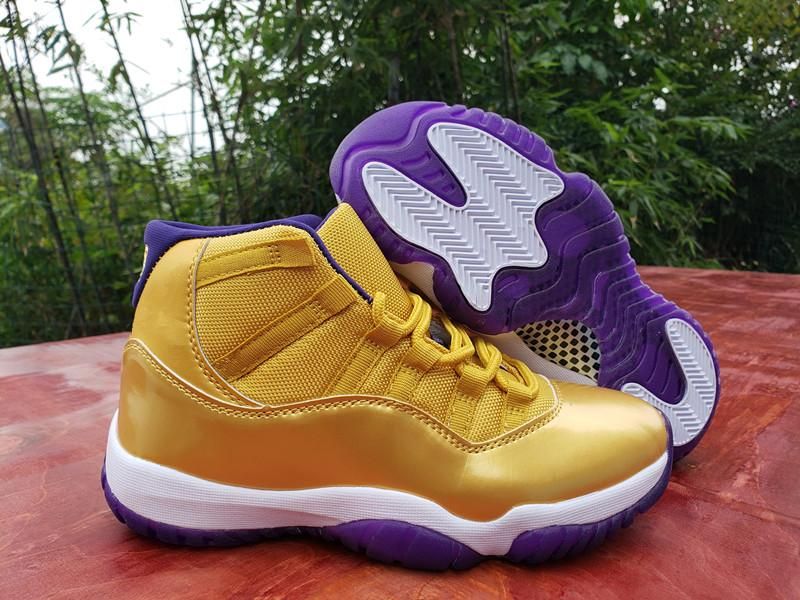 purple and gold 11s