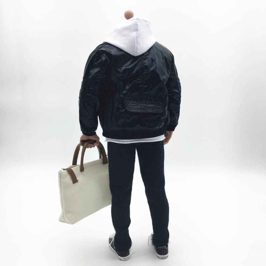 1//6 Scale Clothes Black Sports Hoodies for 12 inch Male Doll /& Action Figure