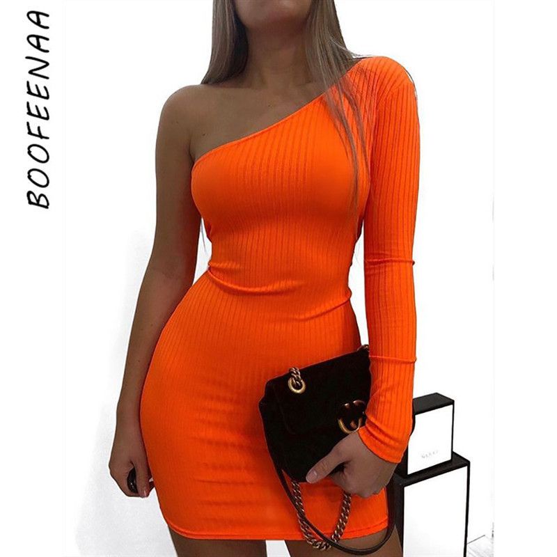orange green dress