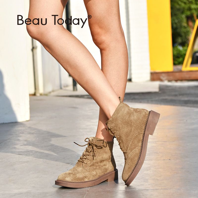 women's lace up brogue ankle boots