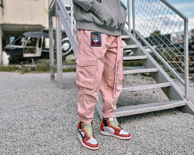 Pink mens cargo pants Clearance