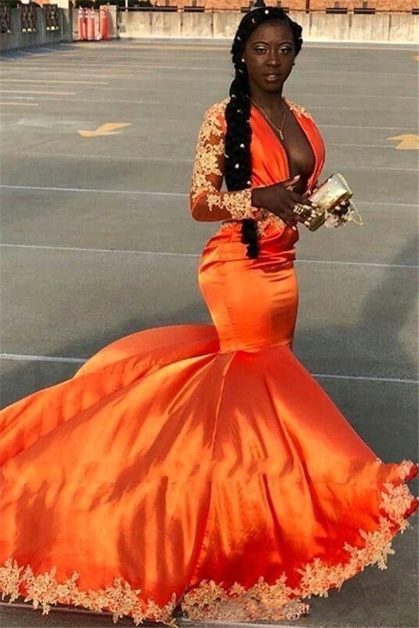orange homecoming dresses 2019