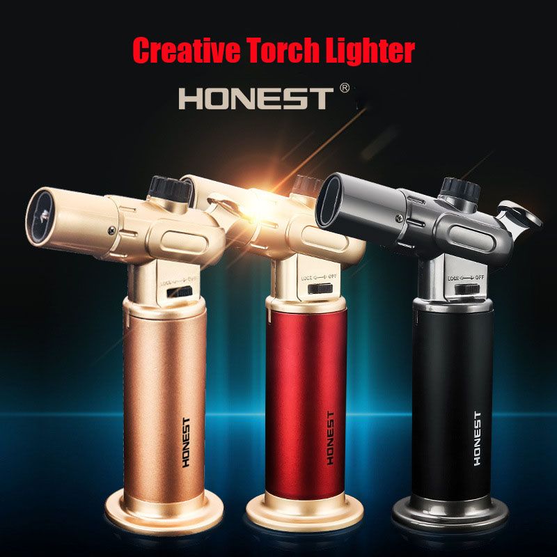 2021 HONEST Torch Lighter Double / Single Flame Adjustment Jet Lighters