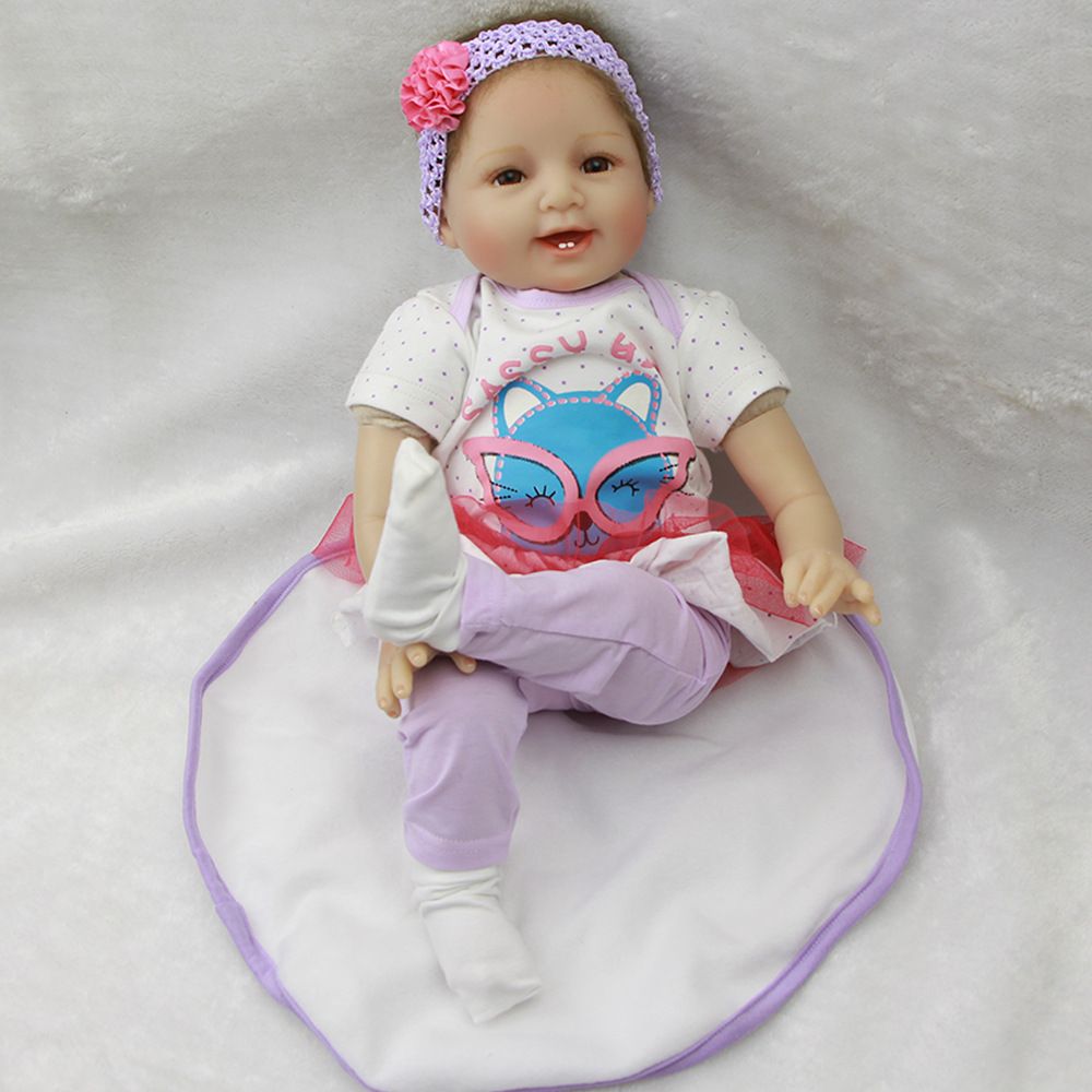 Wholesale Doll Toys 22inch 55cm Soft Silicone Reborn Dolls Toys