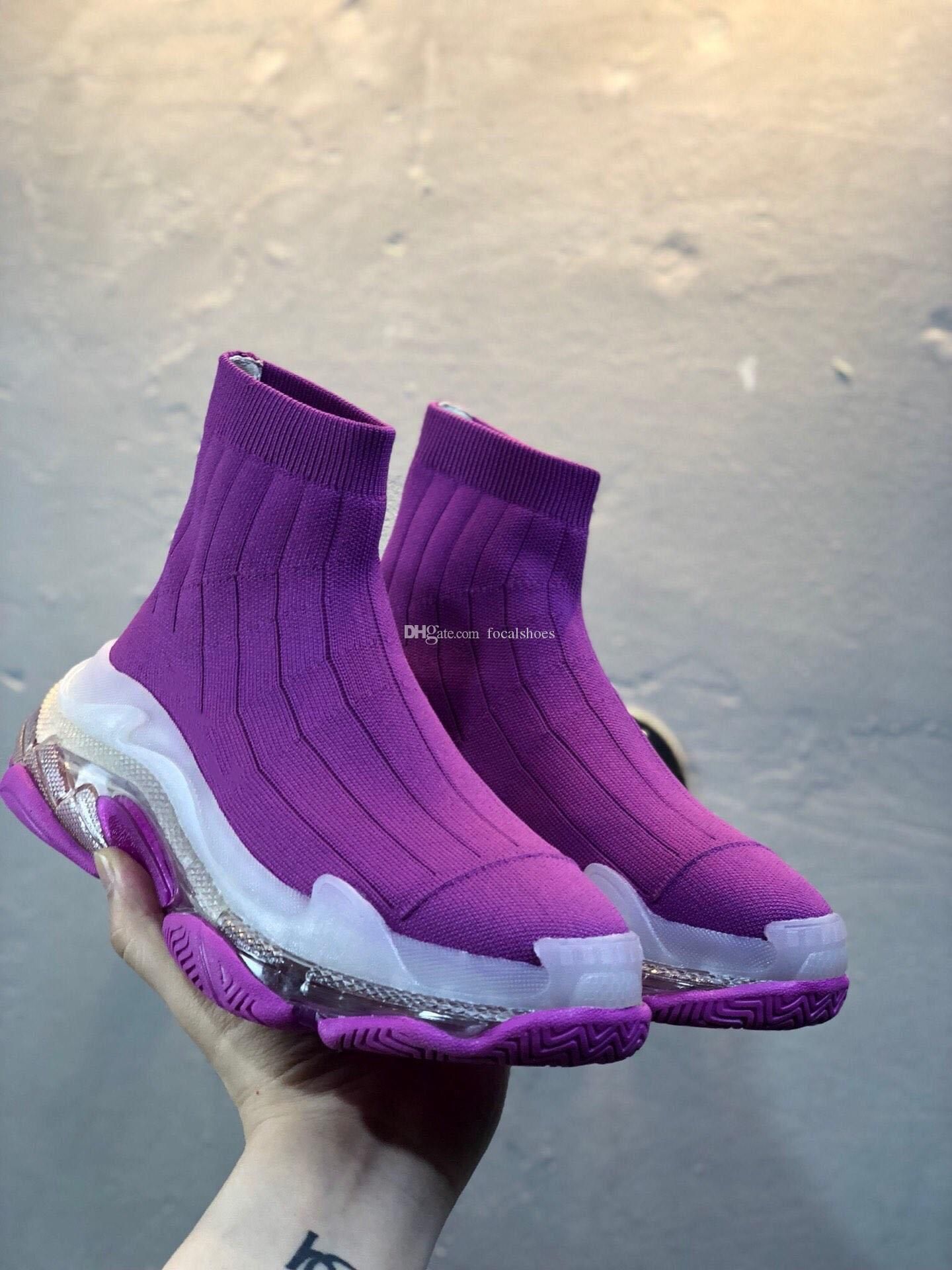purple high top shoes
