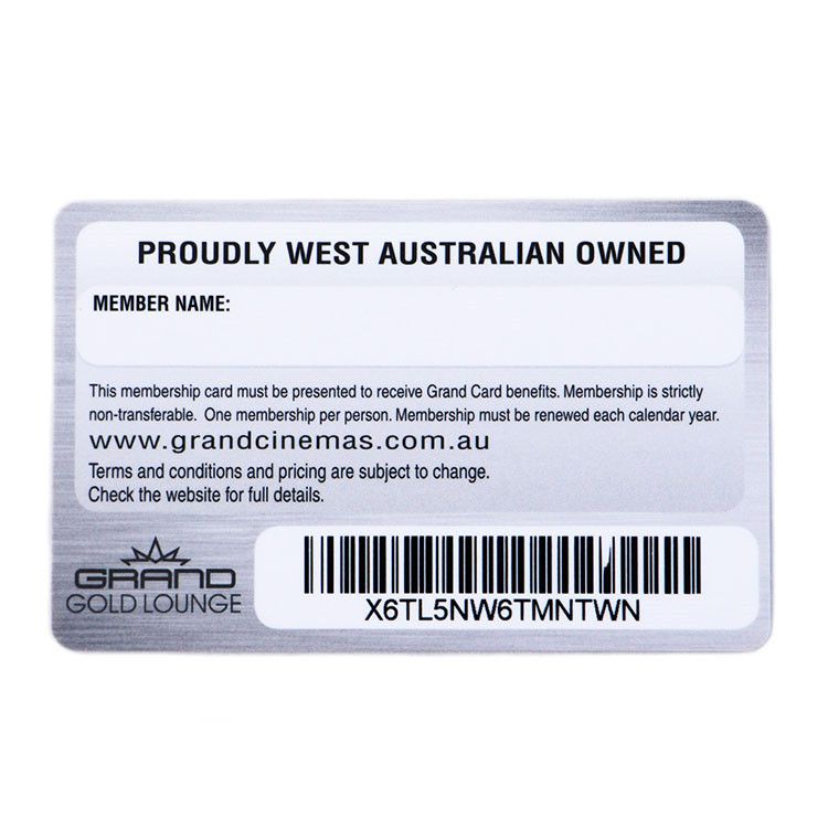 Custom Plastic Loyalty Card Printing Australia