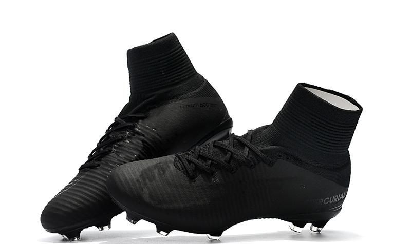 black soccer shoes