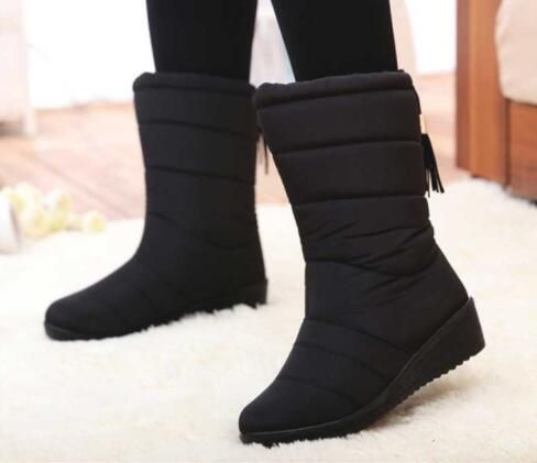 entregar Cap Derrotado Botas de invierno para mujer Botas de medio calzo hacia abajo Bota alta Impermeable para mujer entregar Cap Derrotado Botas de invierno para mujer Botas de medio calzo hacia abajo Bota alta Impermeable para mujer
