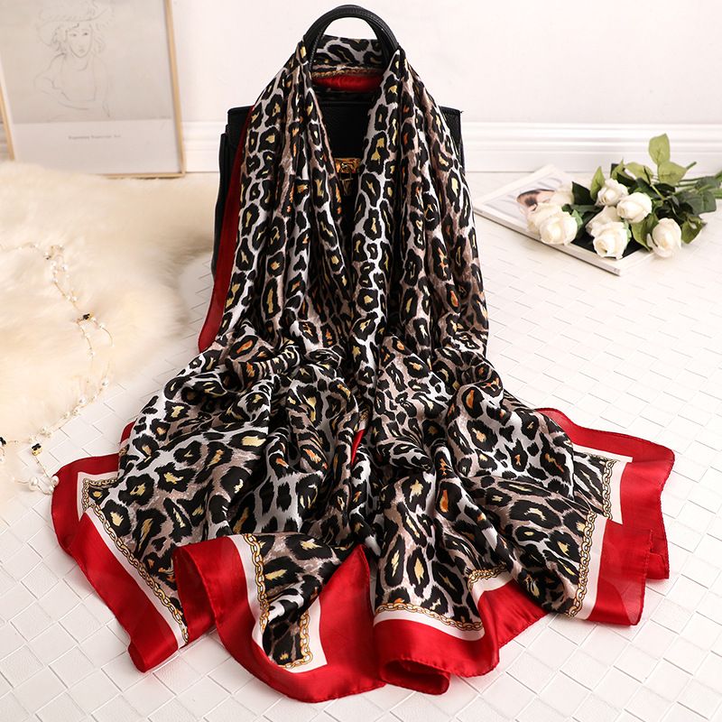 2020 New Women Scarf Summer Shawls And Wraps Leopard Print Silk Hijab Scarves Ladies Pashmina Foulard Femme Stoles Wholesale Scarves Pashmina Scarves From Chunuo 12 43 Dhgate Com