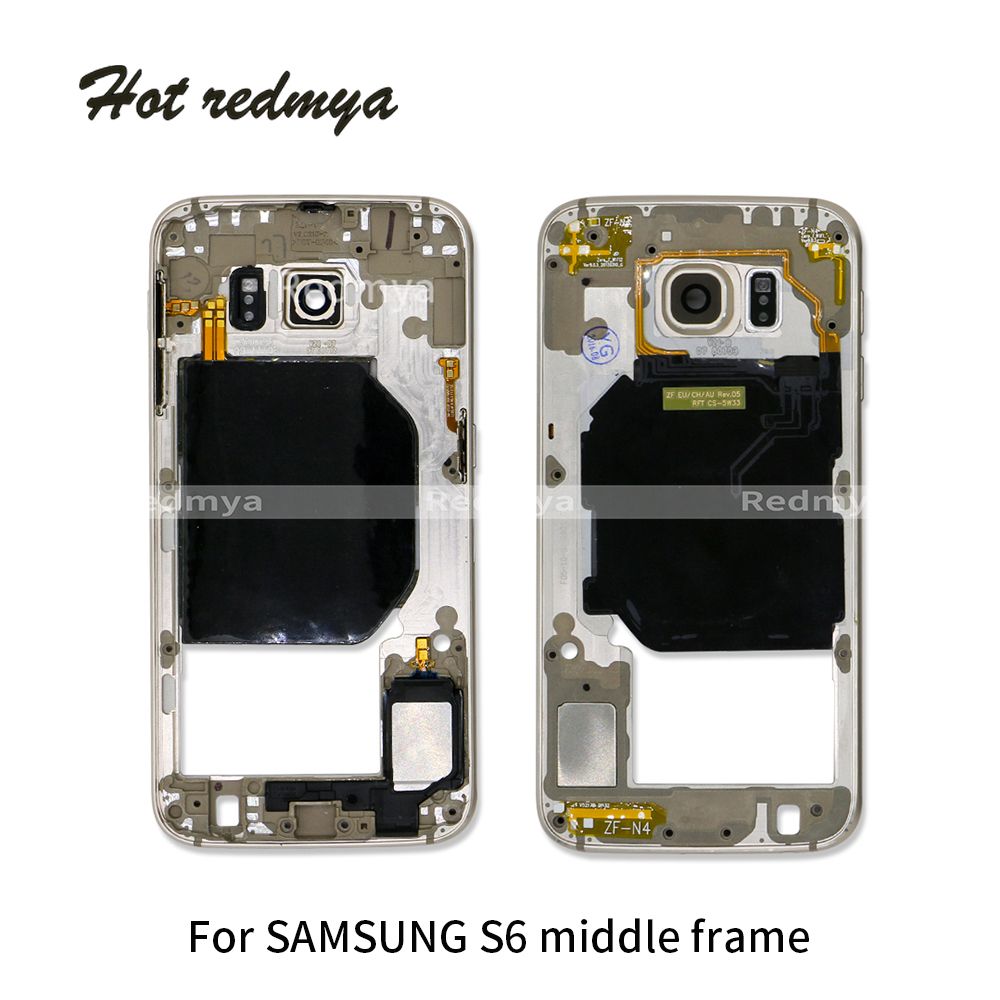 Marco intermedio para Samsung Galaxy s6 g920 blanco Marco intermedio Carcasa Frame