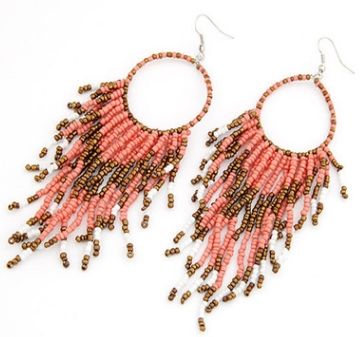 #5 Beads Tassel Earrings