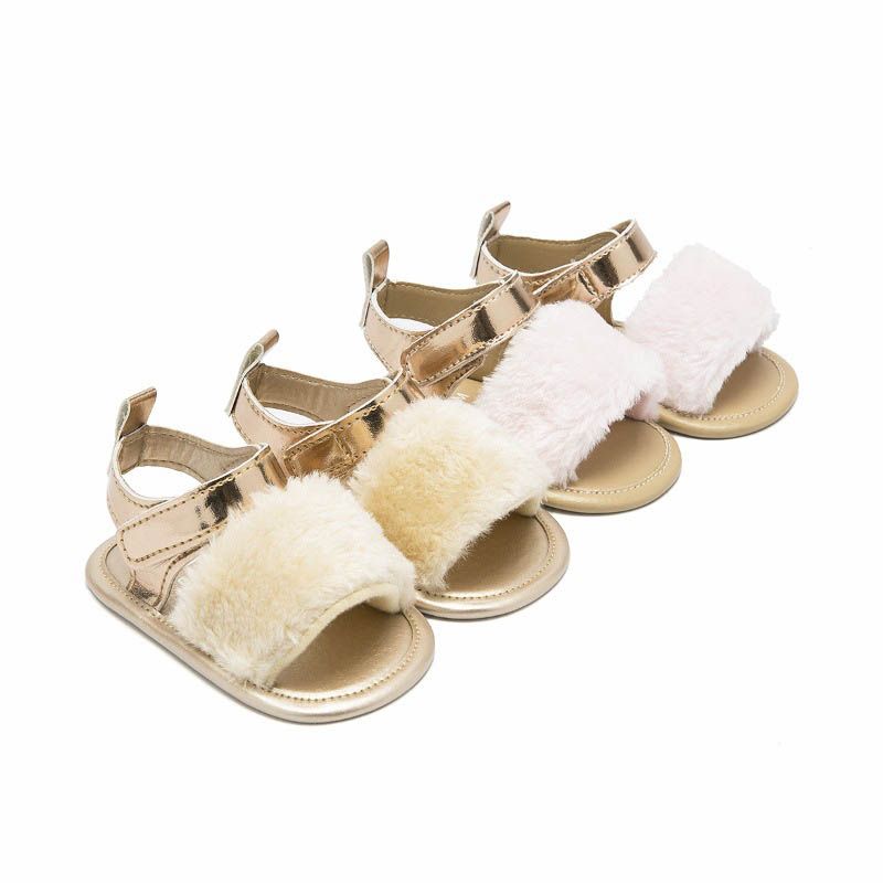 infant gold sandals