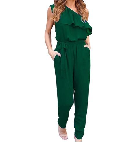 black chiffon jumpsuit