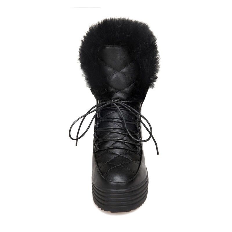 ladies ankle boots with fur trim