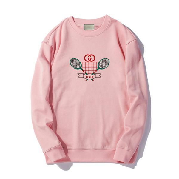 pink gucci tennis crewneck