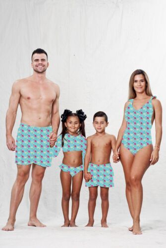 men and women matching swimwear