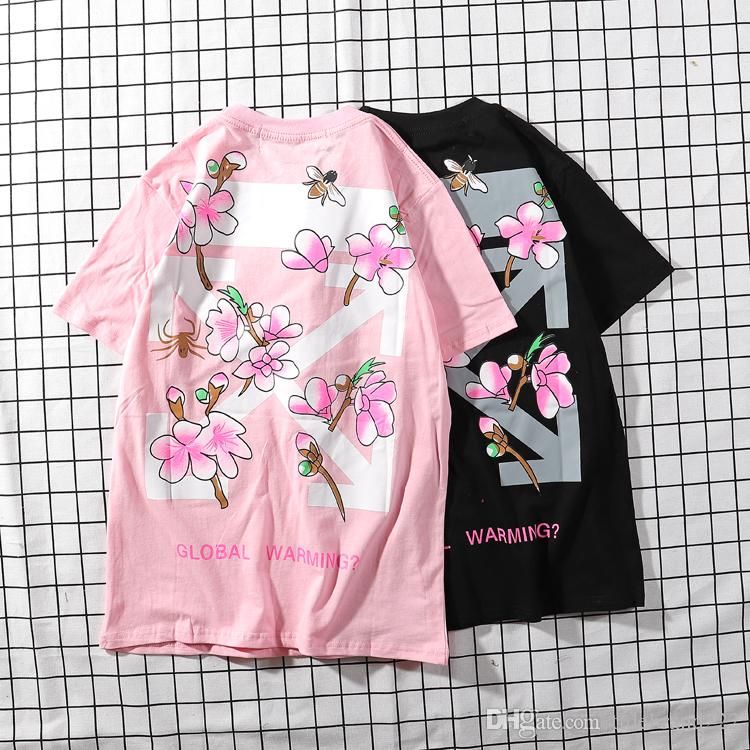 global warming off white tee