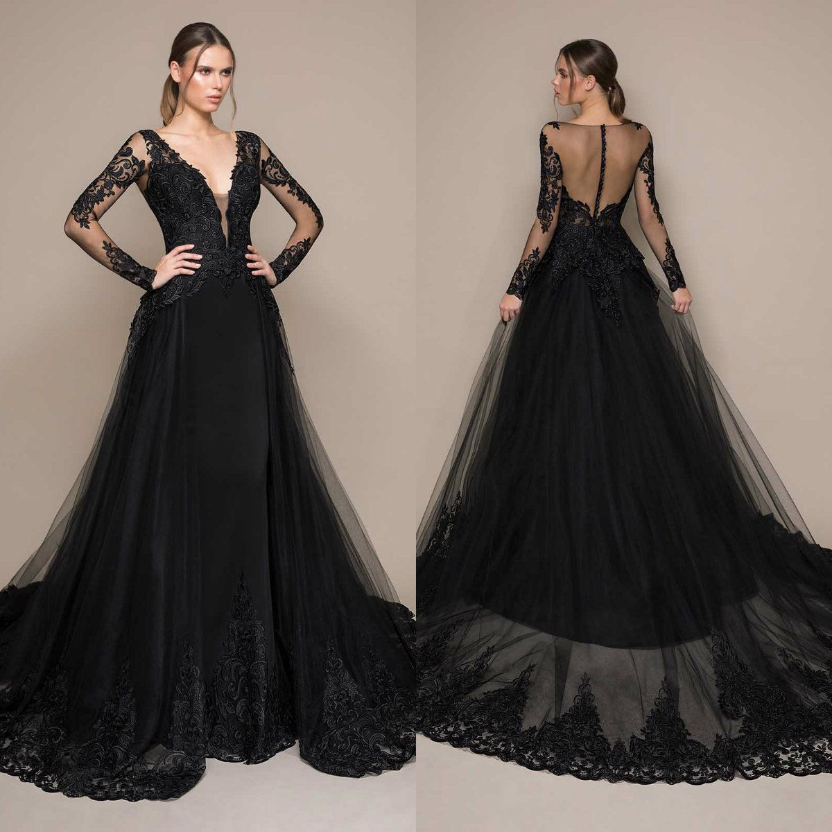 black grecian gown