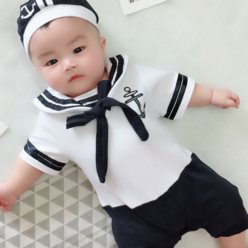 baby sailor romper