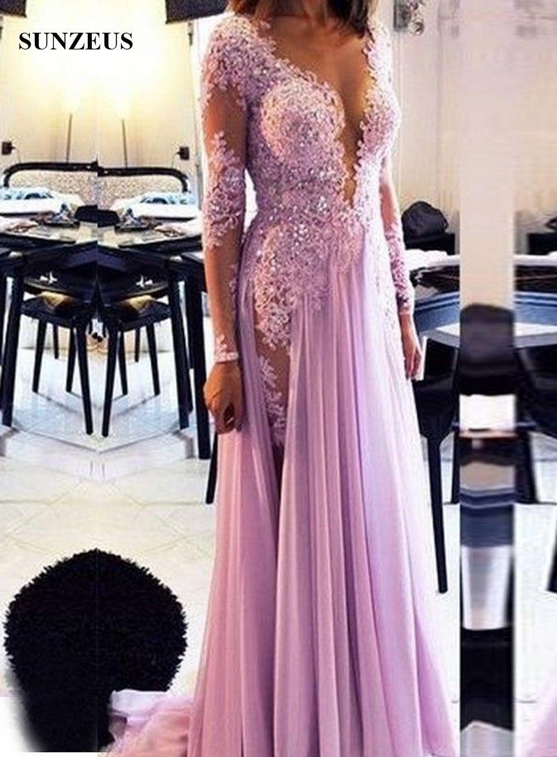 vestido de gala roxo