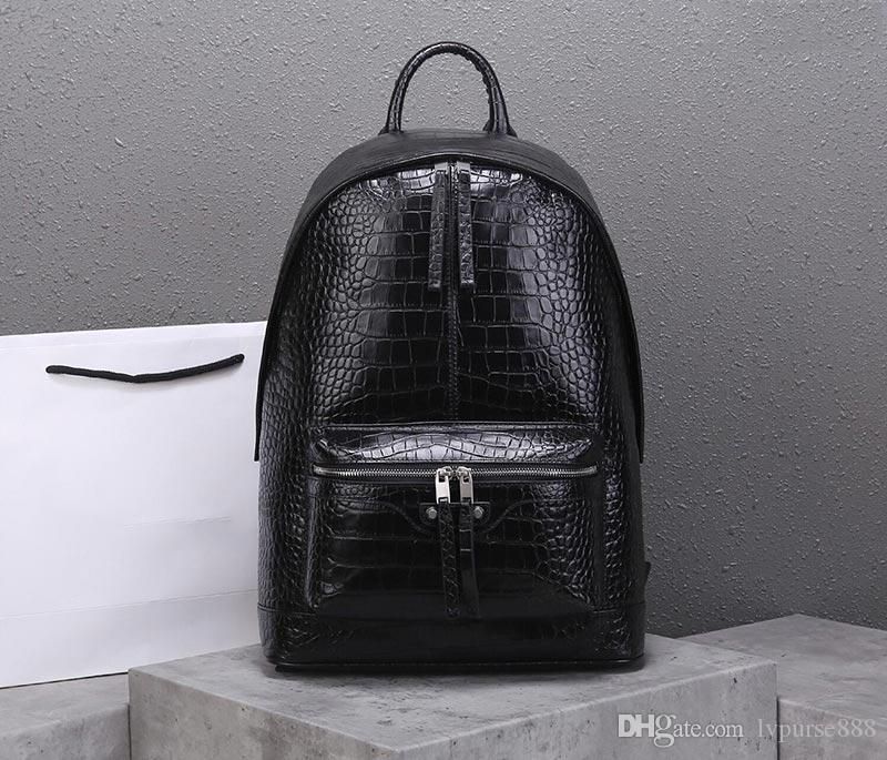 Compra Mochilas De Diseño BAL Genuino Del Patrón Del Cocodrilo Del Cuero De Cocodrilo  Mochilas Diseñador Bolsa De Hombre Bolsa Mochilas Calidad Superior Del  Diseñador Del Monedero Barato | Entrega Rápida Y
