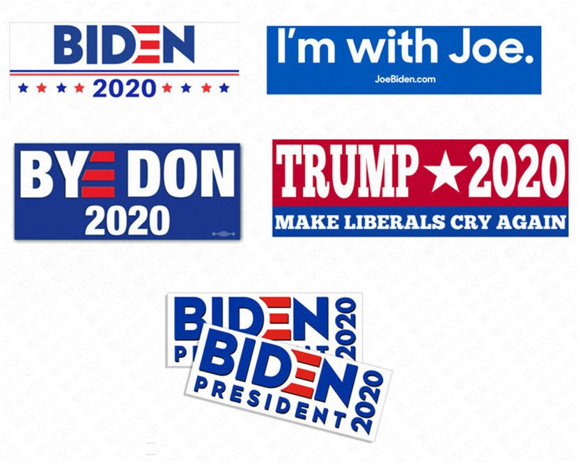 2020 Joe Biden Letters Sticker President 2020 Bumper Sticker Donald Trump Car Stickers Pvc Decals Usa American Campaign Paster Souvenir D62903 From Sweet Moon 1 36 Dhgate Com