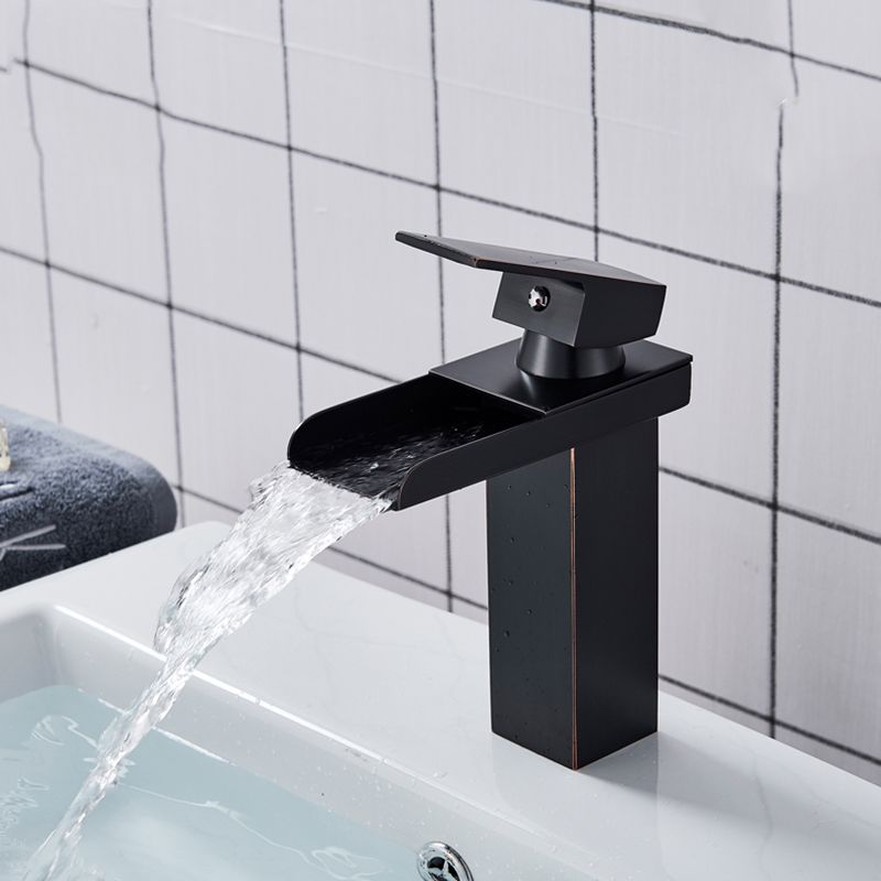 2020 Waterfall Single Handle Bathroom Sink Faucet Deck Installation Single  Hole Basin Faucet Hot And Cold Sink Mixer Basin Tap From Luzhenbao525,  $54.39 | DHgate.Com