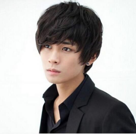Boys Wig New Korean Fashion Short Men Natural Black Hair Cosplay